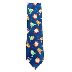 South Park Christmas Tie Mens Navy Blue Comedy Central Holiday Vintage 2005